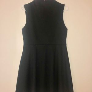 Basic Black High Neck Dress